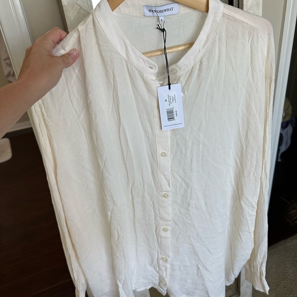 We Wore What NWT Set Button-Up Shirt and Shorts Set - Picture 2 of 8